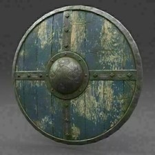 New Viking Wooden Round Shield