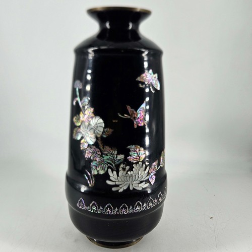 Vintage black enamel brass - vintage, on