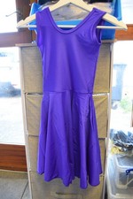 Purple sleeveless ballroom dance dress BALL2 - Size Age 8-10