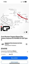Subaru Front Bumper Support Beam