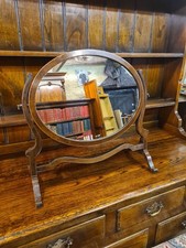 Edwardian Georgian Style Mahogany Toilet Mirror.