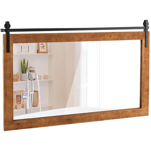 Brown farmhouse rectangular - farmhouse,