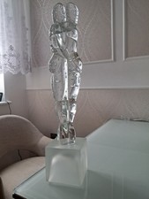 Large Murano Glass Sculpture  Of Entwined Lovers