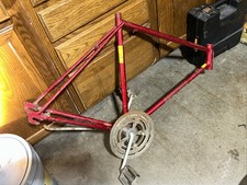 Vintage Schwinn Bicycle Varsity Red 60’s-70’s Frame Pedals Sprocket USA Mens😇💯