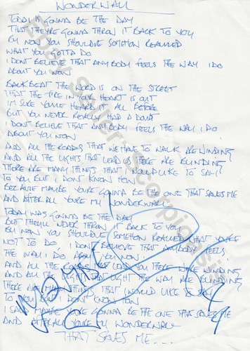 Rare oasis signed - a3,