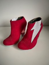 Irregular Choice Honey Blossom Flash Boots Red UK 3.5 Eur 36 Ultra Rare VGC