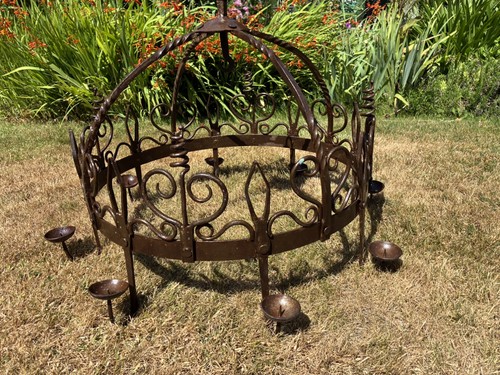 Old wrought iron - hanging, arm