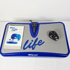 Vibra Life RC-CFM-T12 Blue, Vibrating Exercise Plate Tested, Good Working Order