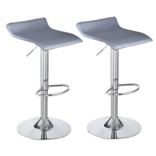 2 x Square Bar Stools PU