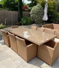 Replacement Patio Garden Furniture Glass Bespoke Grey Tint/ Bronze Tint Square 