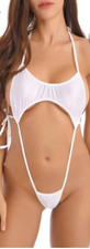 Micro White Bikini Monokini