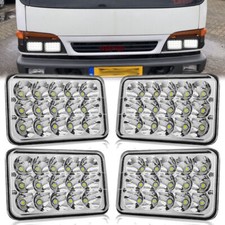 4pc 4x6'' LED Headlights Hi/Lo Sealed Beam Headlamp For Isuzu NQR NPR NPR-HD FTR