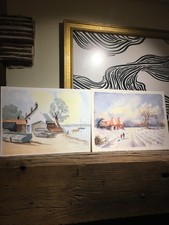 Pair Original Watercolor