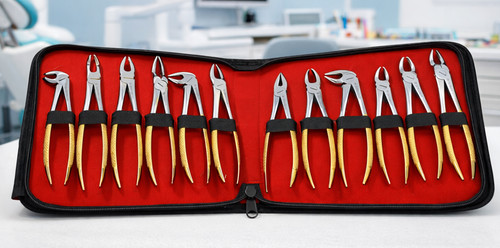 Dental extraction forceps set - extraction,