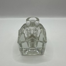 Vintage Clear Cut Glass Cube