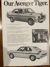 Hillman Avenger Tiger 1 Sales