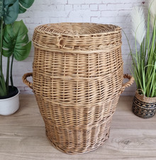 Wicker Laundry Clothes Basket