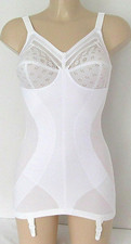 Playtex Fits Beautifully White Open Corselette Style 2862 Size 40C