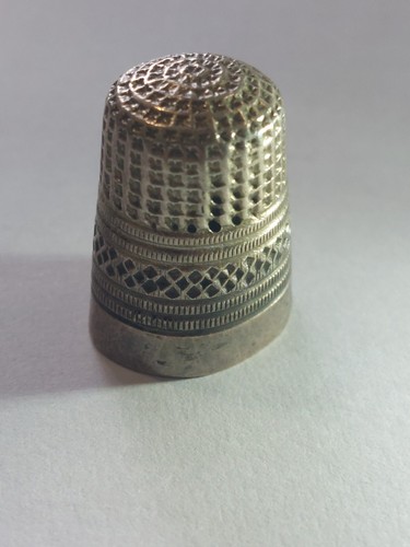 Antique silver thimble by - antique,