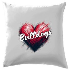 Love Heart Bulldogs - Cushion