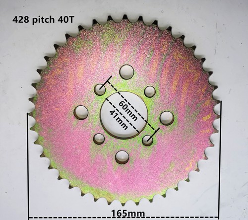 40t 428 pitch center hole - pitch, 41mm