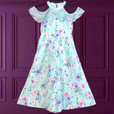 £80 NEXT 9 YEARS BLUE LILAC FLORAL JUMPSUIT WEDDING PARTY HOLIDAY XMAS OCCASSION