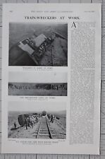 1901 PRINT TRAIN WRECKERS DERAILMENT KOMATI POORT CARRIAGES OFF RAILS
