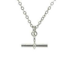 T Bar Necklace Sterling Silver