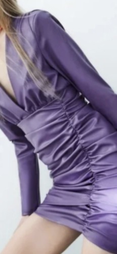 Zara purple lilac faux - £49,