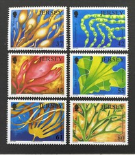 JERSEY 2009 MNH MARINE LIFE SEAWEED STAMP SET