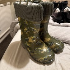 Boys Thermal Inner Welly Boots