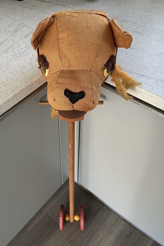 Antique vintage burlap lion - antique,