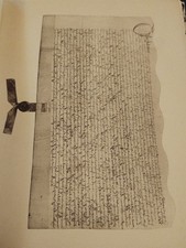 Sk228 Ephemera 1900s Picture Indenture Signed By Guy Fawkes