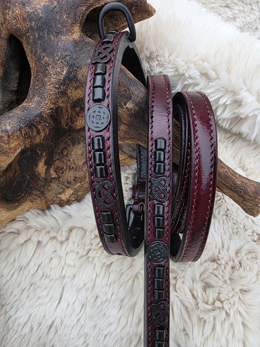 Deep burgundy staffy show - deep,