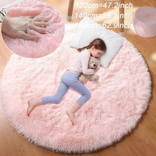 Fluffy Round Area Rug for Kids