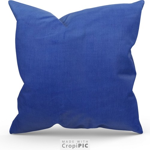Large blue corduroy cushions - large,