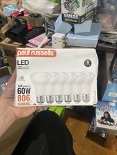 paul russells led bulbs 60w Warm White (G) 