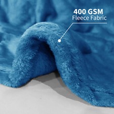 Faux Fur Fleece Throw Soft