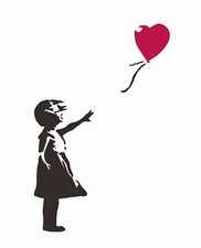 GIRL WITH BALLOON STENCIL