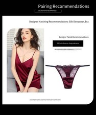 Women's Silk Sexy Thong -