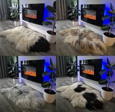 Unique Natural Non Dyed Icelandic Sheepskin Rugs Giant Sizes up to 160 cm long