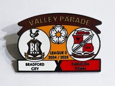 Bradford City 24/25 Season Match Badges