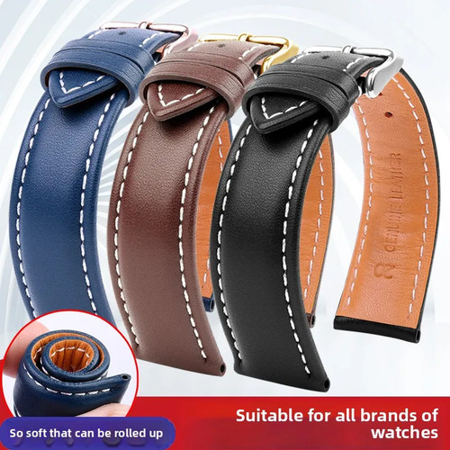 Genuine cowhide leather watch - cowhide,