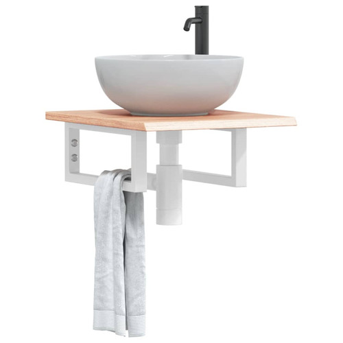 Basin shelf solid - basin, white
