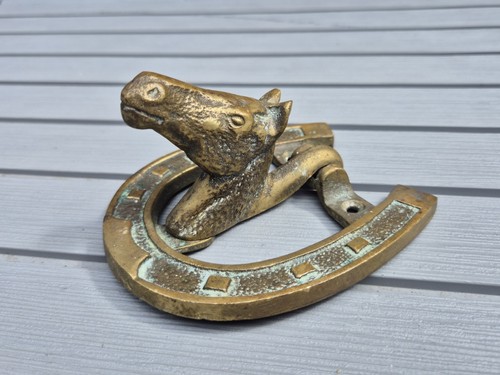 Antique brass horse head - antique, &