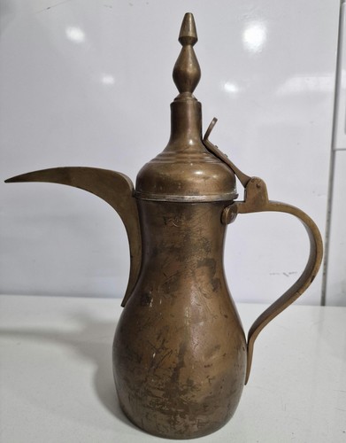 Vintage arabic brass dallah - vintage,