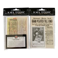 x32 Titanic Postcards Sepia