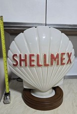 Shellmex Glass Petrol Globe with Light.