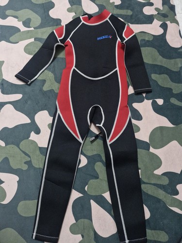 Hisea kids full wetsuit - full, black