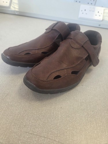 Mens brown leather touch - mens,